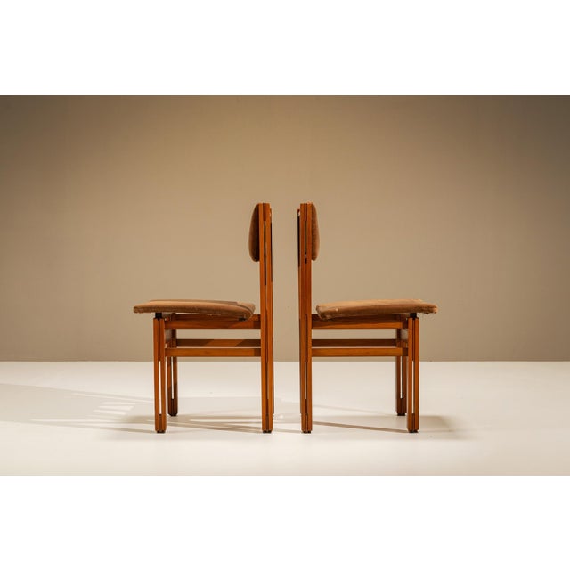 Wood Dining Chairs attributed to Fausto Bontempi, Italy, 1970s, Set of 6 For Sale - Image 7 of 12