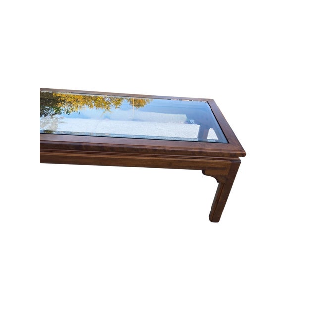 Ethan Allen Vintage Canova Collection Coffee Table Campaign Style Solid Cherry For Sale - Image 11 of 16