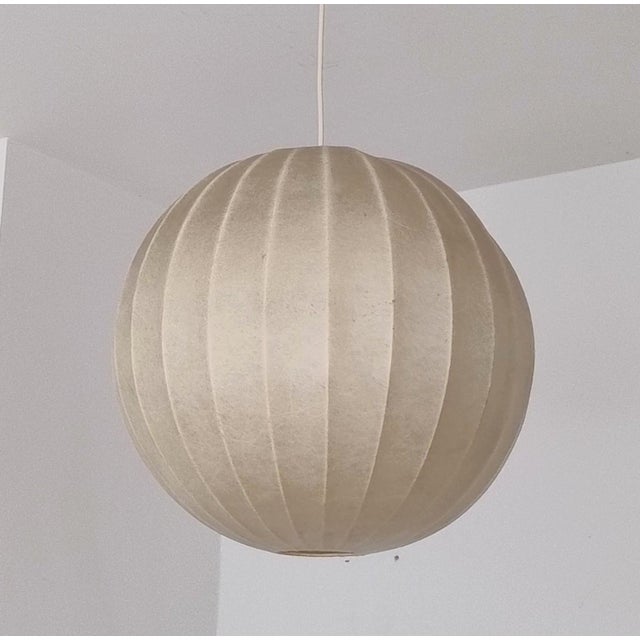Large Mid-Century Modern Cocoon Pendant Lamp, 1950 For Sale - Image 10 of 10
