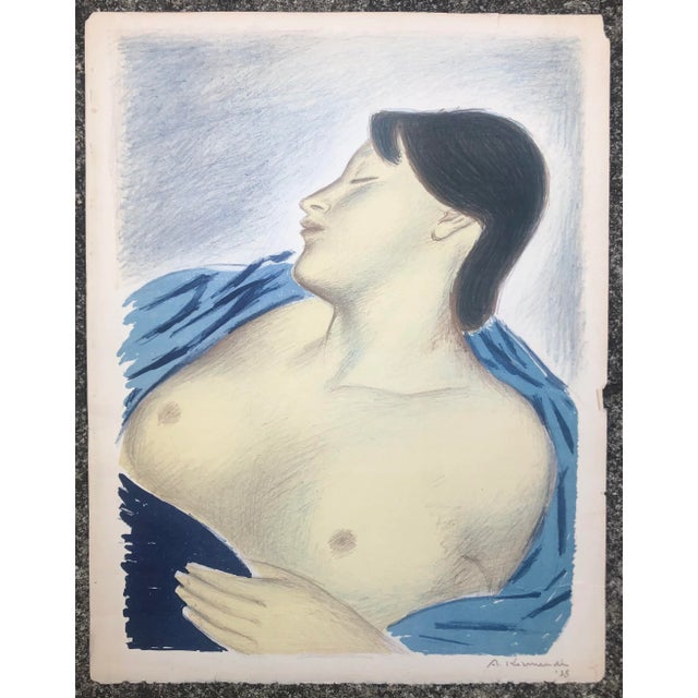Figurative 1938 Andre Kormendi Female Nude Lithograph For Sale - Image 3 of 5