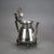Two Antique Footed &amp; Figural Silver Plated Teapots with Mask and Foliate Engraving C1890 Measures - 9.5"H x 8.5"W x 5.5"D