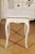 Off-white Swedish 1890 Painted Freestanding Side Table with Cabriole Legs and Carved Skirt For Sale - Image 8 of 11