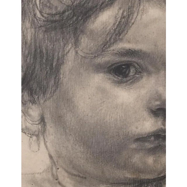 Carl Albert Angst, Nourrisson, Pencil on Paper, Framed For Sale - Image 5 of 9