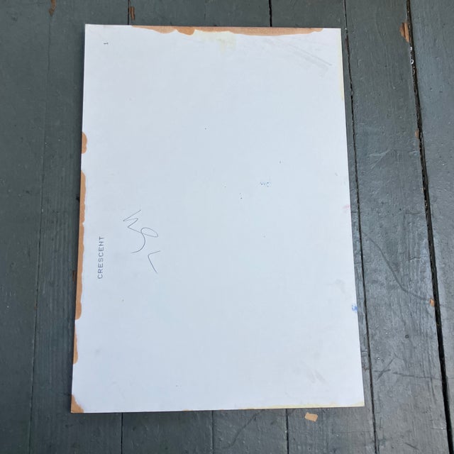 1980’s Original Wayne Cunningham Abstract Painting/ Drawing For Sale - Image 4 of 4