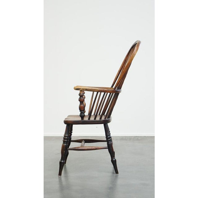 English Highback Windsor Dining Room Chair For Sale - Image 5 of 11