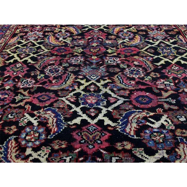 1930s Old Persian Mahal Area Rug 3'7"×10'0" For Sale In Dallas - Image 6 of 11