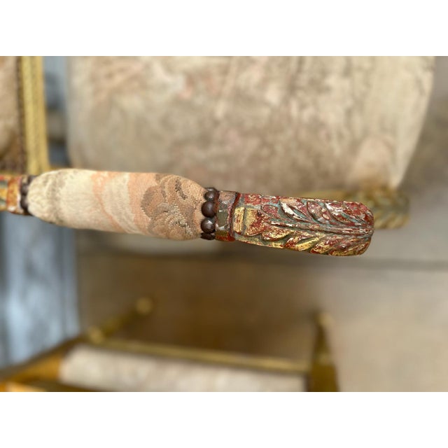 1950s Pair of Louis XVI–Style Giltwood Armchairs With 22k Gold Leaf For Sale - Image 11 of 14