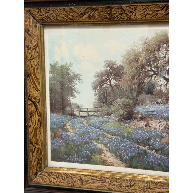 Porfirio Salinas Blue Bonnet Trail Custom Framed Print For Sale In San Francisco - Image 6 of 12