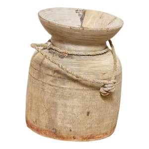 Tribal Wooden Antique Pot-Dhani