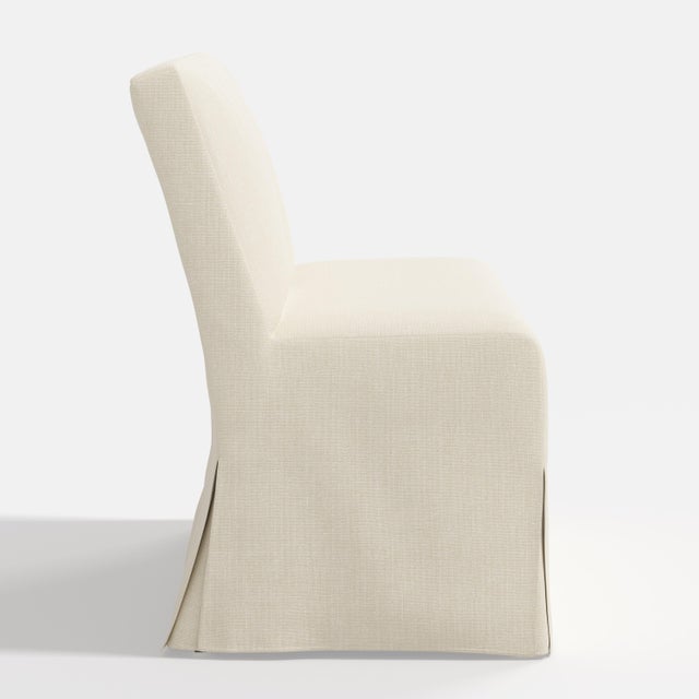 Not Yet Made - Made To Order Stoffer Home x Cloth & Company Lindy Dining Banquette Slipcover in Relaxed Linen Cream For Sale - Image 5 of 6