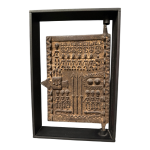 African Bronze Swinging Dogon Door