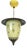 Mid-Century Glass and Metal Pendant Lantern Lamp, 1950s For Sale