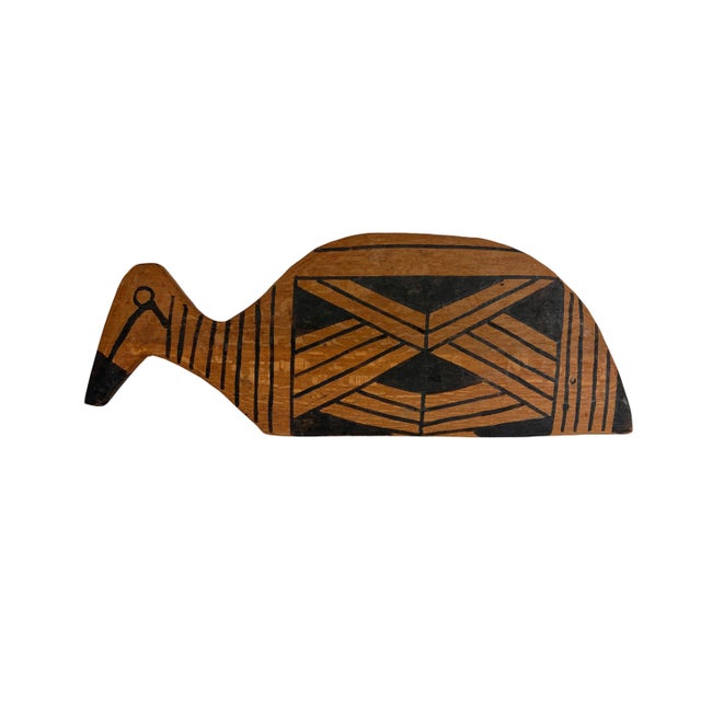1980s Vintage Kalapalo Tribe Indigenous Wood Spatula (Pá De Biju) 14" W For Sale - Image 5 of 7