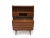 Danish teak secretary desk crafted of teak with book-matched grain across the drawers. The secretary features a pull-out...