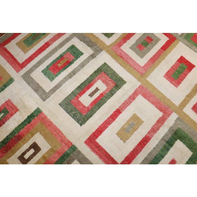 Contemporary Turkish Tulu Room Size Rug - 8'6" x 10'8" For Sale - Image 12 of 18