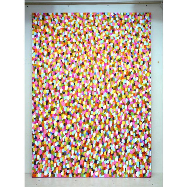 I poured vibrant energy into this piece, layering bold acrylic strokes to evoke a joyous rhythm. Each color bursts with...