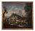 Italian Artist, Landscape with Genre Scene, 1750, Oil on Canvas For Sale