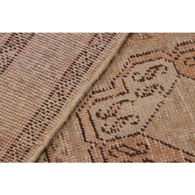 Textile Hand-Knotted Antique Khotan Rug Beige Brown All Over Medallion Pattern For Sale - Image 7 of 7