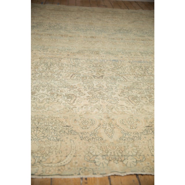 Vintage Distressed Kerman Carpet 8'11" X 11'6" For Sale - Image 10 of 11