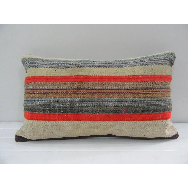 Handmade Turkish Kilim Pillow Cover For Sale - Image 4 of 4
