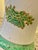 White Vintage Chinoiserie Famille Verte Green and White Hand Painted Porcelain Baluster Vase Table Lamp on a Black Wood Base For Sale - Image 8 of 12