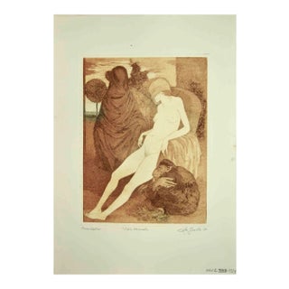 Leo Guida, Sleeping Sybil, Original Etching, 1970 For Sale