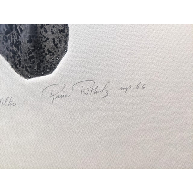 Mid 20th Century Rina Rotholz "Incense Altar" Signed Original Tuilegraph, 1966 | Limited Edition 8/20 | Artist Who Discovered the Tuilegraphy Process For Sale - Image 5 of 18