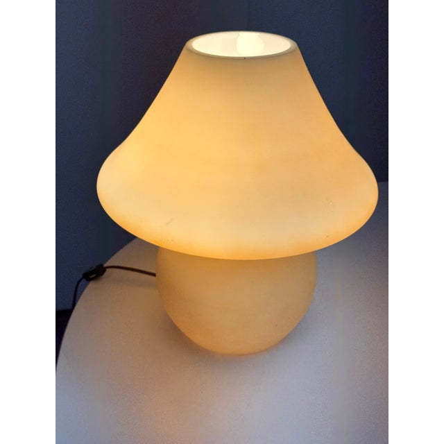 2010s Glass Mushroom Lamp, 1970's For Sale - Image 5 of 12