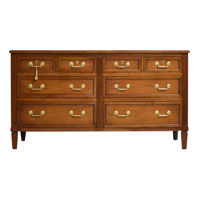 Mid Century 8 Drawer Chest by Henredon Heritage For Sale
