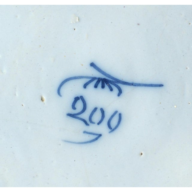 Antique Dutch Tinglazed Delft Plate, 1780 For Sale - Image 4 of 5