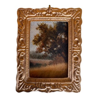 Contemporary Mini Giclee Post-Impressionist Vignette of Woods by Jess Blazejewski For Sale