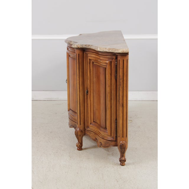 Century Country French Marble Top Credenza Sideboard For Sale - Image 13 of 16