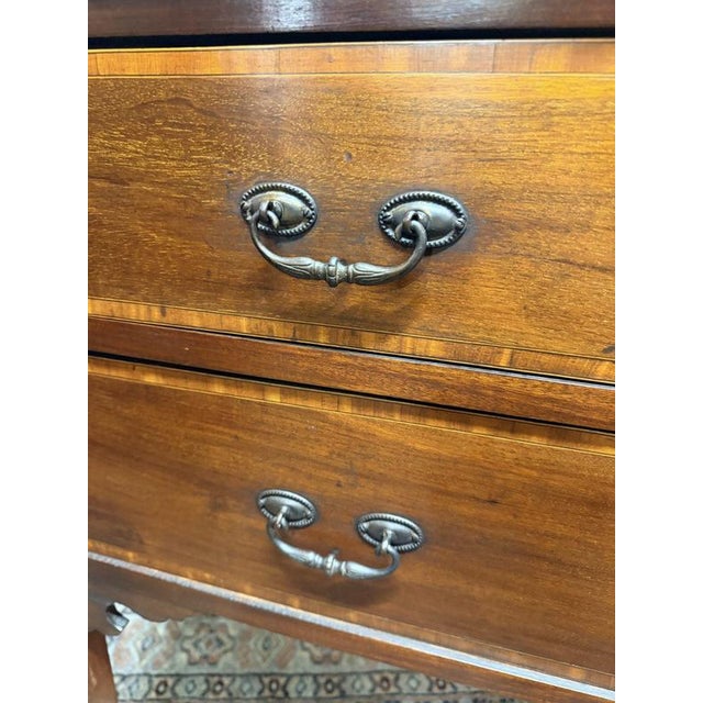 Edwardian Mahogany Dressing Table on Castors For Sale - Image 3 of 8
