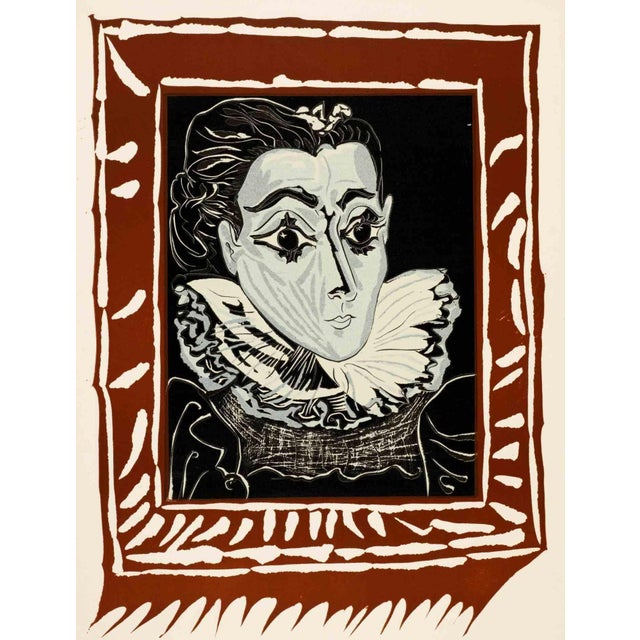 Modern Pablo Picasso, Portrait de Jacqueline à la Fraise, Lithograph, 1962 For Sale - Image 3 of 3