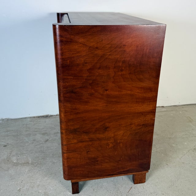 Art Deco Audio Cabinet with Pull-Out Drawer, 1950s For Sale - Image 12 of 18