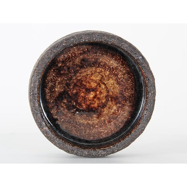 Scandinavian Ceramic Vase and Bowl by Gustav & Ulla Kraitz, 1970s, Set of 2 For Sale - Image 4 of 6