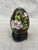1980s Vintage Cloisonne Egg and Wood Stand For Sale - Image 5 of 12