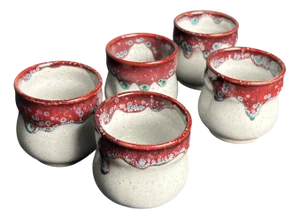 Japanese Yunomi Tea Cups, 1970s, Set of 5