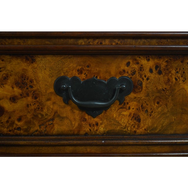 Theodore Alexander George III Burl Wood Bachelors Chest For Sale - Image 12 of 18
