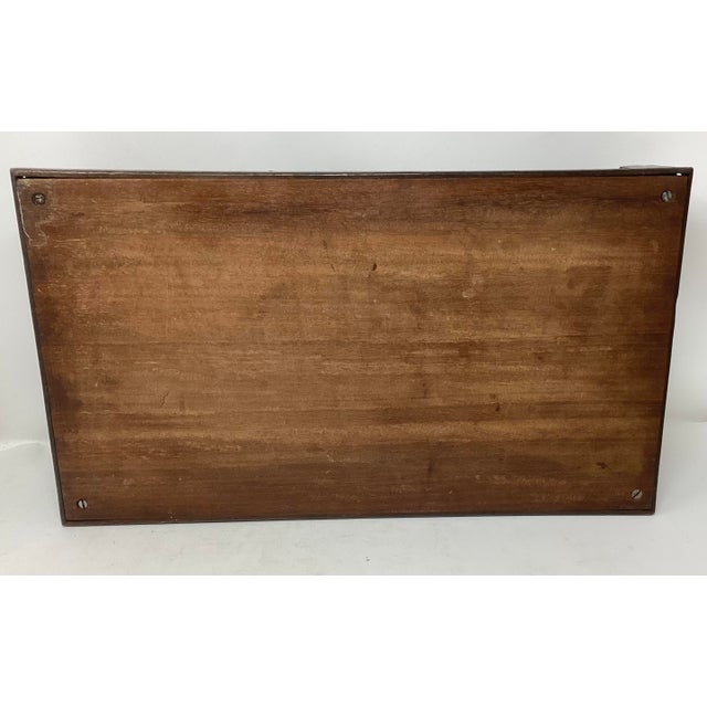 Mid 20th Century Mid 20th Century American Folk Art Inlaid Wood Tray For Sale - Image 5 of 11