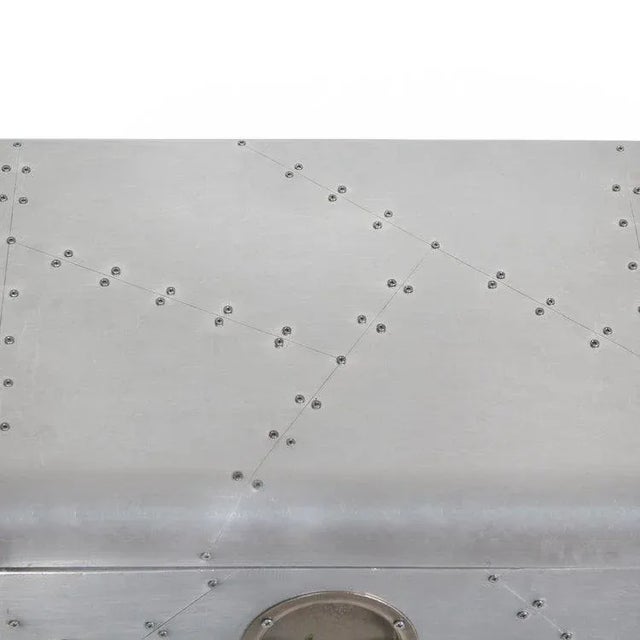 Aluminium Aviator Style Side Table | Chairish