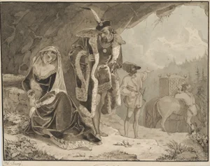 W. Scheuchzer, Blue Grotto at Capri, 1830, Pencil