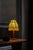 Early 20th Century Art Deco Danish Wooden Table Lamp with Floral Shade, 1920s For Sale - Image 15 of 18
