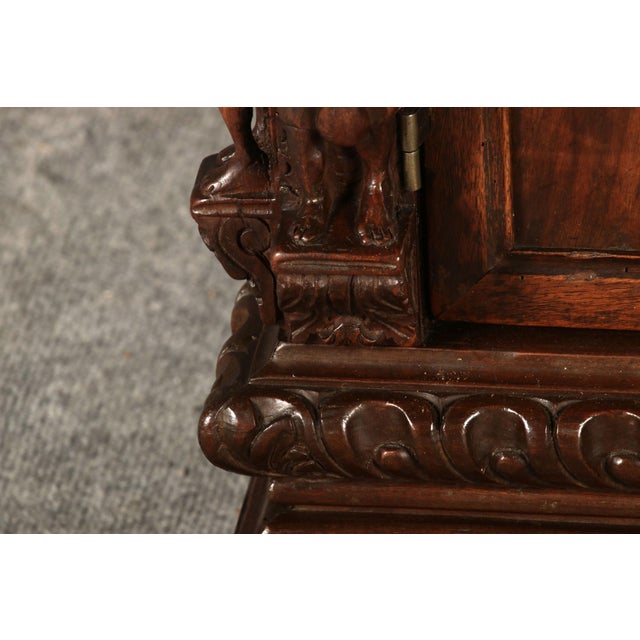 Small Renaissance Secretary Walnut, 1700s For Sale - Image 15 of 18