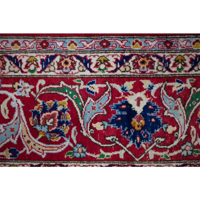 2000 - 2009 Middle Eastern Hand-Knotted Tabriz Rug For Sale - Image 5 of 9