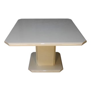Vintage Italian Square Table, 1980s For Sale