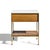 Mid 20th Century Paul McCobb for Calvin Irwin Group Model 8714 Mid Century Bleached Mahogany, Cane, Brass and Glass Nightstand For Sale - Image 5 of 8