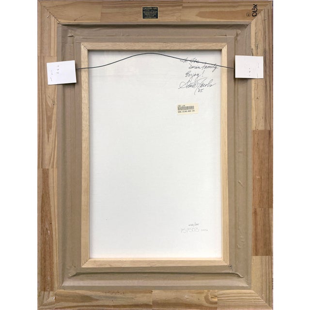 Contemporary Scott Jacobs, Luce, Large Hand Signed Giclee on Canvas, Custom Framed, 42 X 32 In, Wine, 2005 For Sale - Image 3 of 5