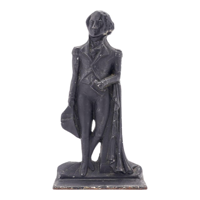 Cast Iron Doorstop Figure of George Washington, C. 1800's For Sale
