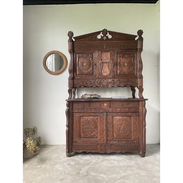 Antique Brutalist Cabinet, 1890 For Sale - Image 9 of 18